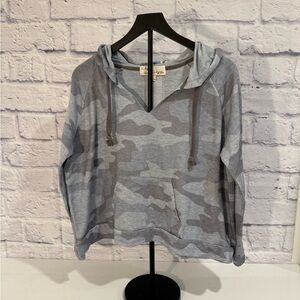 Vintage Havana Light Gray Camo Hoodie S